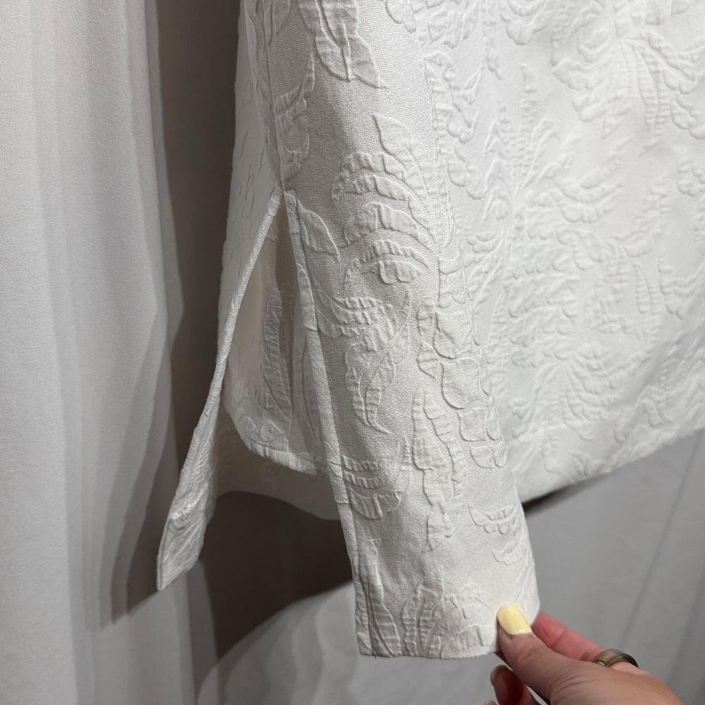 Lilly Pulitzer Kipton Romper Resort White Pineapple Pucker Jacquard NEW Size 16 - Picture 8 of 13